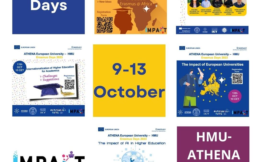 Erasmus Days 2023 9th-14th, October