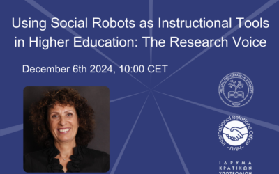 Using Social Robots as Instructional Tools in Higher Education: The Research Voice, December 6th, 2024