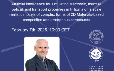 ATHENA TALKS: Artificial Intelligence for Boosting the Design & Engineering of Innovative Advanced Materials, February 7th, 2025