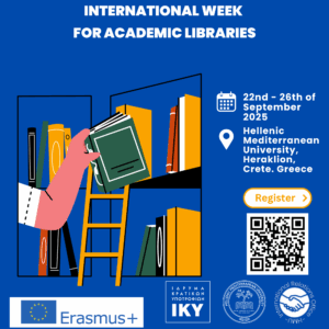 International Week for Academic Libraries, 22nd-26th of September, 2025, HMU, Heraklion, Crete, Greece