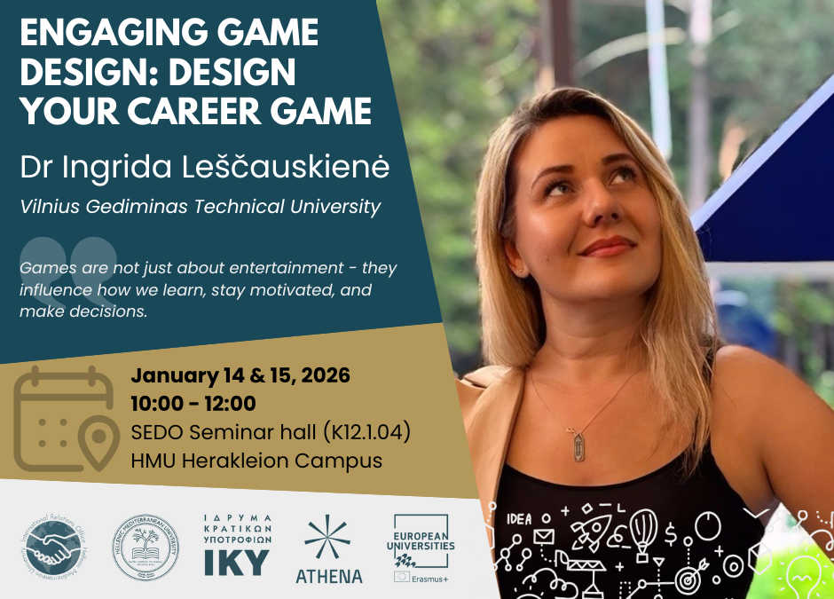 Seminar: Engaging Game Design: Design Your Career Game, 14&15 January 2026
