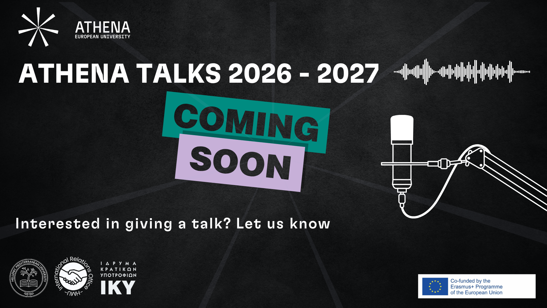 ATHENA Talks 2026 – 2027