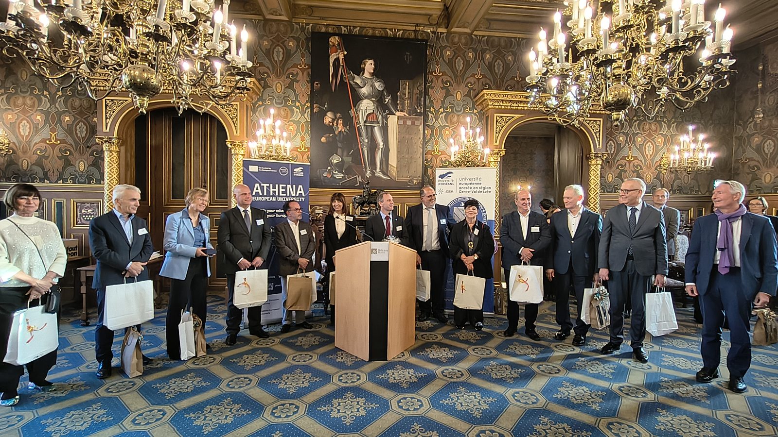 ATHENA European University Alliance reception at the Hôtel Groslot, Orléans