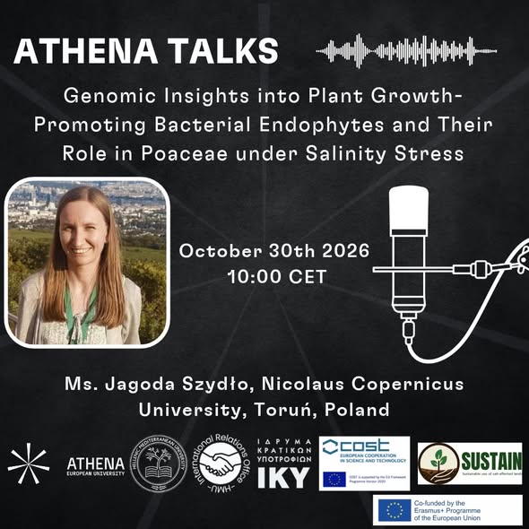 ATHENA Talks poster, Jagoda Szydło